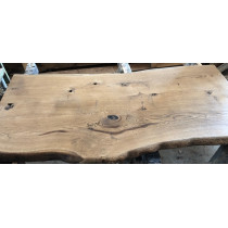 Altholz-Stil Tischplatte, Eiche, Antik geölt, rustikal, verleimt, beidseitige Baumkante, 220x100x4,5 cm Altholz-Stil Tischplatte, Eiche, Antik geölt, rustikal, verleimt, beidseitige Baumkante, 220x100x4,5 cm